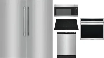 6 Piece Package Includes Refrigerator, Freezer, Cooktop, Wall Oven, Microwave And Dishwasher