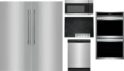 6 Piece Package Includes Refrigerator, Freezer, Cooktop, Wall Oven, Microwave And Dishwasher