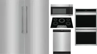 6 Piece Package Includes Refrigerator, Freezer, Cooktop, Wall Oven, Microwave And Dishwasher