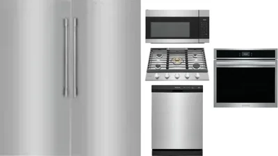 6 Piece Package Includes Refrigerator, Freezer, Cooktop, Wall Oven, Microwave And Dishwasher
