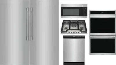 6 Piece Package Includes Refrigerator, Freezer, Cooktop, Wall Oven, Microwave And Dishwasher