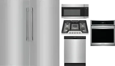 6 Piece Package Includes Refrigerator, Freezer, Cooktop, Wall Oven, Microwave And Dishwasher
