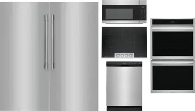 6 Piece Package Includes Refrigerator, Freezer, Cooktop, Wall Oven, Microwave And Dishwasher