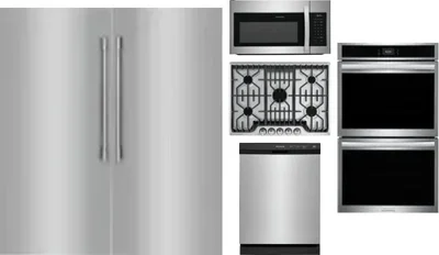 6 Piece Package Includes Refrigerator, Freezer, Cooktop, Wall Oven, Microwave And Dishwasher