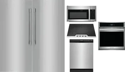 6 Piece Package Includes Refrigerator, Freezer, Cooktop, Wall Oven, Microwave And Dishwasher