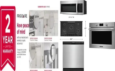 6 Piece Package Includes Refrigerator, Freezer, Cooktop, Wall Oven, Microwave And Dishwasher
