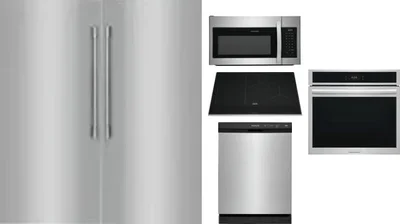 6 Piece Package Includes Refrigerator, Freezer, Cooktop, Wall Oven, Microwave And Dishwasher