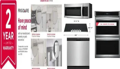6 Piece Package Includes Refrigerator, Freezer, Cooktop, Wall Oven, Microwave And Dishwasher