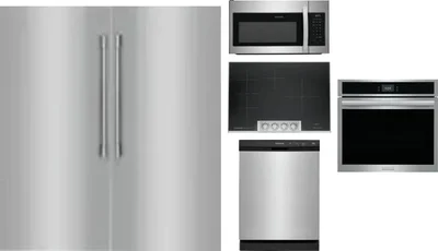 6 Piece Package Includes Refrigerator, Freezer, Cooktop, Wall Oven, Microwave And Dishwasher