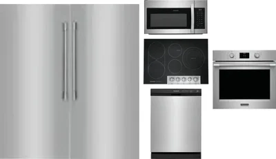 6 Piece Package Includes Refrigerator, Freezer, Cooktop, Wall Oven, Microwave And Dishwasher