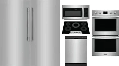 6 Piece Package Includes Refrigerator, Freezer, Cooktop, Wall Oven, Microwave And Dishwasher