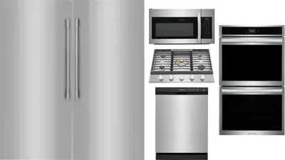 6 Piece Package Includes Refrigerator, Freezer, Cooktop, Wall Oven, Microwave And Dishwasher