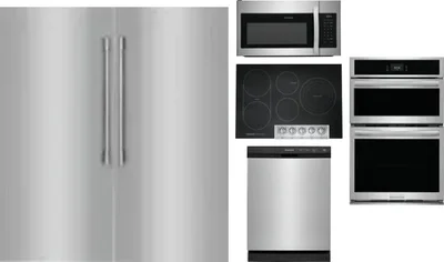 6 Piece Package Includes Refrigerator, Freezer, Cooktop, Wall Oven, Microwave And Dishwasher