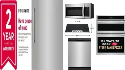 6 Piece Package Includes Refrigerator, Freezer, Cooktop, Wall Oven, Microwave And Dishwasher