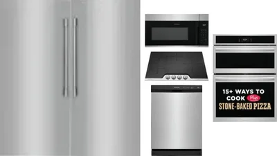 6 Piece Package Includes Refrigerator, Freezer, Cooktop, Wall Oven, Microwave And Dishwasher