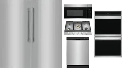 6 Piece Package Includes Refrigerator, Freezer, Cooktop, Wall Oven, Microwave And Dishwasher