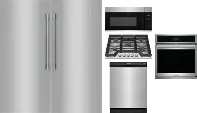 6 Piece Package Includes Refrigerator, Freezer, Cooktop, Wall Oven, Microwave And Dishwasher