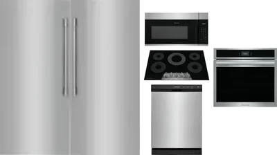 6 Piece Package Includes Refrigerator, Freezer, Cooktop, Wall Oven, Microwave And Dishwasher