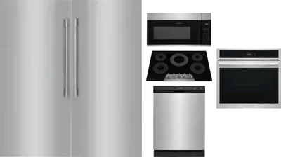 6 Piece Package Includes Refrigerator, Freezer, Cooktop, Wall Oven, Microwave And Dishwasher