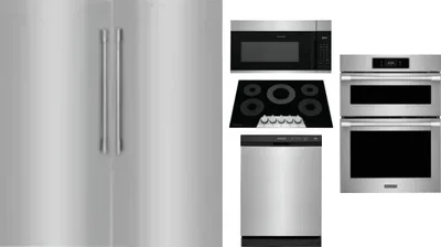 6 Piece Package Includes Refrigerator, Freezer, Cooktop, Wall Oven, Microwave And Dishwasher