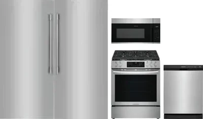 5 Piece Package Includes Refrigerator, Freezer, Range, Microwave And Dishwasher
