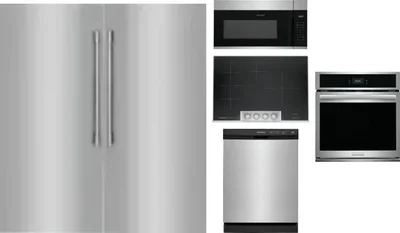 6 Piece Package Includes Refrigerator, Freezer, Cooktop, Wall Oven, Microwave And Dishwasher