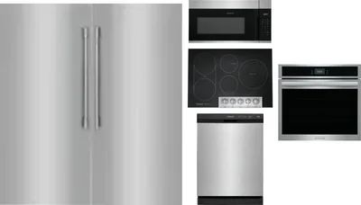 6 Piece Package Includes Refrigerator, Freezer, Cooktop, Wall Oven, Microwave And Dishwasher