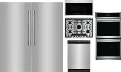 6 Piece Package Includes Refrigerator, Freezer, Cooktop, Wall Oven, Microwave And Dishwasher
