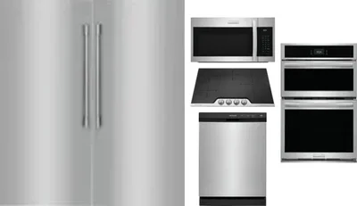 6 Piece Package Includes Refrigerator, Freezer, Cooktop, Wall Oven, Microwave And Dishwasher