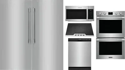 6 Piece Package Includes Refrigerator, Freezer, Cooktop, Wall Oven, Microwave And Dishwasher