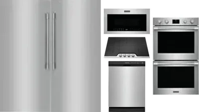 6 Piece Package Includes Refrigerator, Freezer, Cooktop, Wall Oven, Microwave And Dishwasher