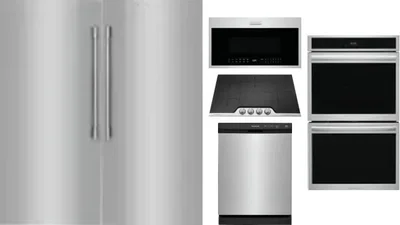 6 Piece Package Includes Refrigerator, Freezer, Cooktop, Wall Oven, Microwave And Dishwasher