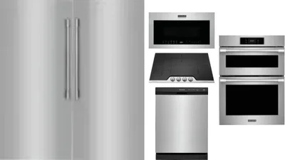 6 Piece Package Includes Refrigerator, Freezer, Cooktop, Wall Oven, Microwave And Dishwasher