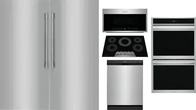 6 Piece Package Includes Refrigerator, Freezer, Cooktop, Wall Oven, Microwave And Dishwasher
