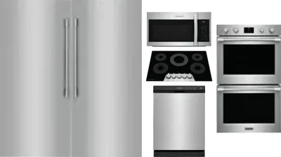 6 Piece Package Includes Refrigerator, Freezer, Cooktop, Wall Oven, Microwave And Dishwasher