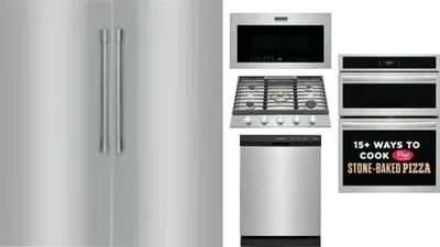 6 Piece Package Includes Refrigerator, Freezer, Cooktop, Wall Oven, Microwave And Dishwasher