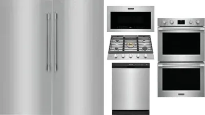 6 Piece Package Includes Refrigerator, Freezer, Cooktop, Wall Oven, Microwave And Dishwasher