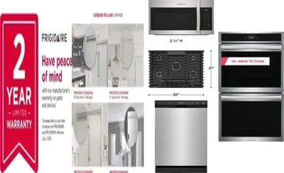 6 Piece Package Includes Refrigerator, Freezer, Cooktop, Wall Oven, Microwave And Dishwasher