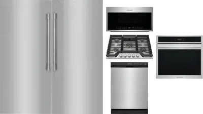 6 Piece Package Includes Refrigerator, Freezer, Cooktop, Wall Oven, Microwave And Dishwasher