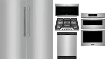 6 Piece Package Includes Refrigerator, Freezer, Cooktop, Wall Oven, Microwave And Dishwasher