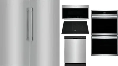 6 Piece Package Includes Refrigerator, Freezer, Cooktop, Wall Oven, Microwave And Dishwasher