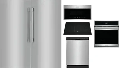 6 Piece Package Includes Refrigerator, Freezer, Cooktop, Wall Oven, Microwave And Dishwasher