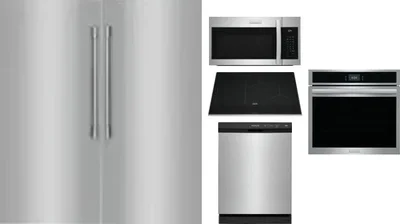 6 Piece Package Includes Refrigerator, Freezer, Cooktop, Wall Oven, Microwave And Dishwasher