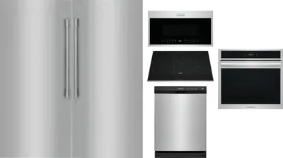 6 Piece Package Includes Refrigerator, Freezer, Cooktop, Wall Oven, Microwave And Dishwasher