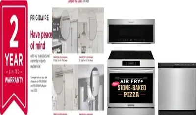 5 Piece Package Includes Refrigerator, Freezer, Range, Microwave And Dishwasher
