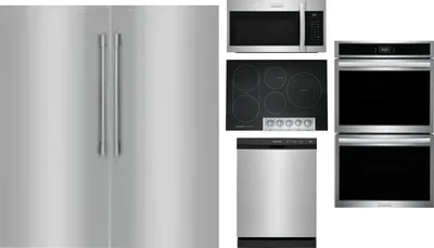 6 Piece Package Includes Refrigerator, Freezer, Cooktop, Wall Oven, Microwave And Dishwasher
