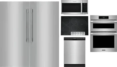 6 Piece Package Includes Refrigerator, Freezer, Cooktop, Wall Oven, Microwave And Dishwasher