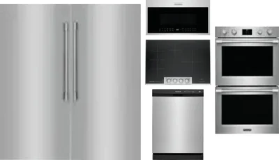 6 Piece Package Includes Refrigerator, Freezer, Cooktop, Wall Oven, Microwave And Dishwasher