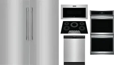 6 Piece Package Includes Refrigerator, Freezer, Cooktop, Wall Oven, Microwave And Dishwasher