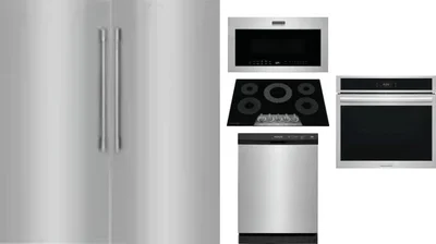 6 Piece Package Includes Refrigerator, Freezer, Cooktop, Wall Oven, Microwave And Dishwasher